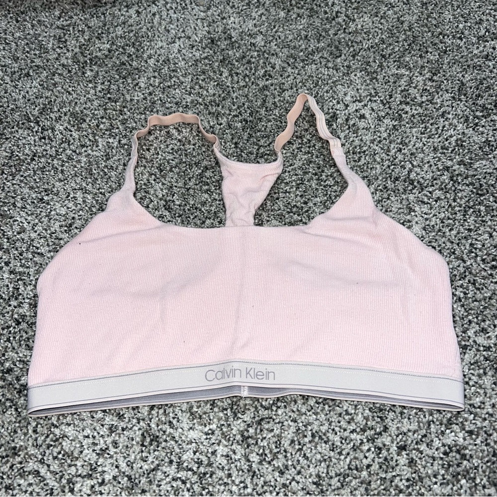 Calvin Klein pure ribbed unlined bralette